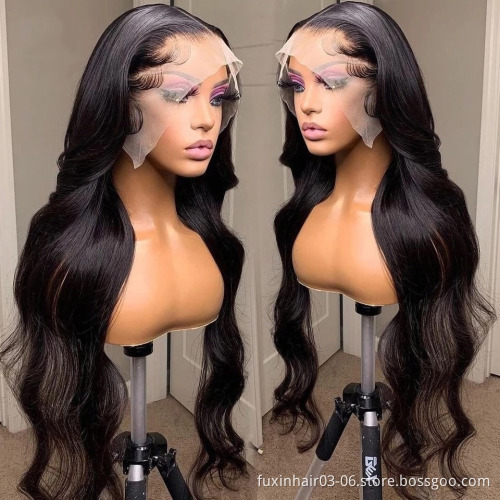 200% 250 Density Natural Human Hair Wig Pre Plucked 200% Density Weaves And Closure Wig 13x4 Lace Frontal Wig For Black Women